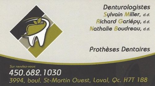 Denturologistes à Laval